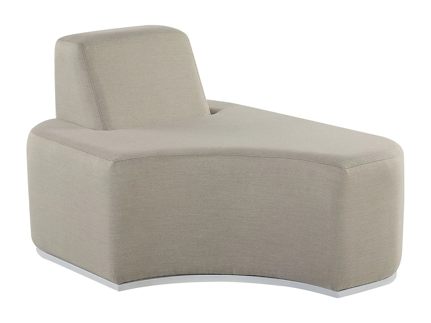 Gartenmöbel Lounge Set Stoff grau 3-teilig zusammenschiebbar Modern Fabro