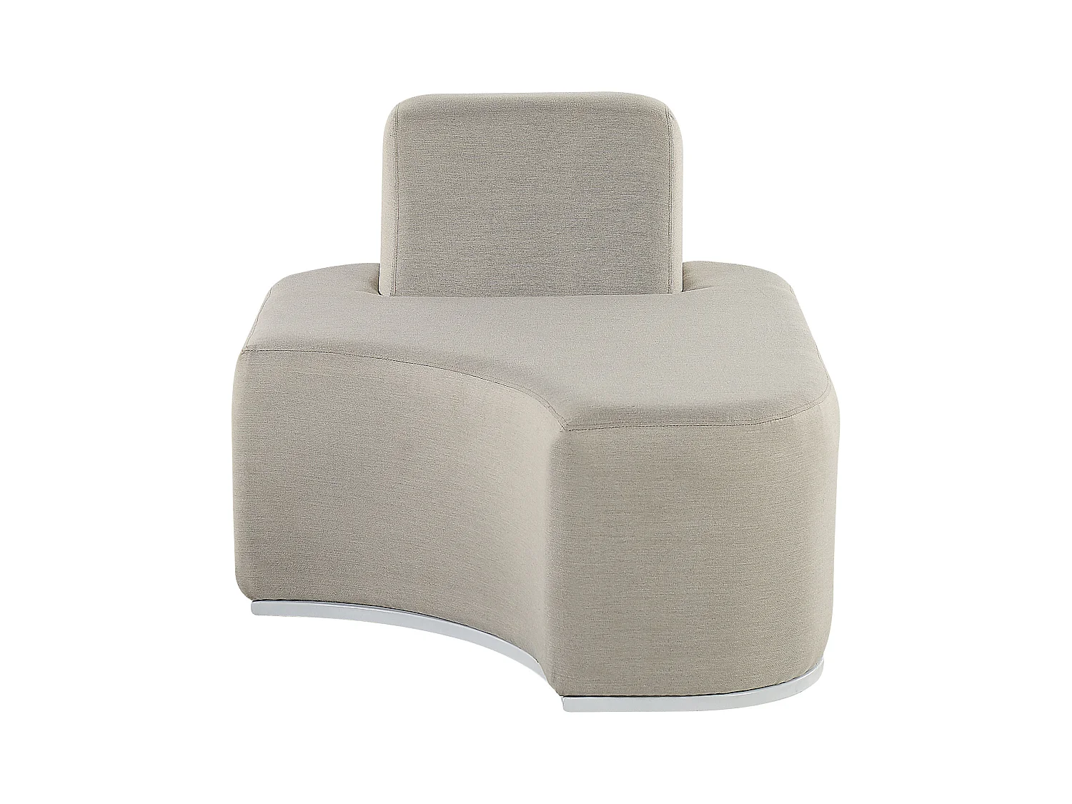 Gartenmöbel Lounge Set Stoff grau 5-teilig zusammenschiebbar Modern Fabro