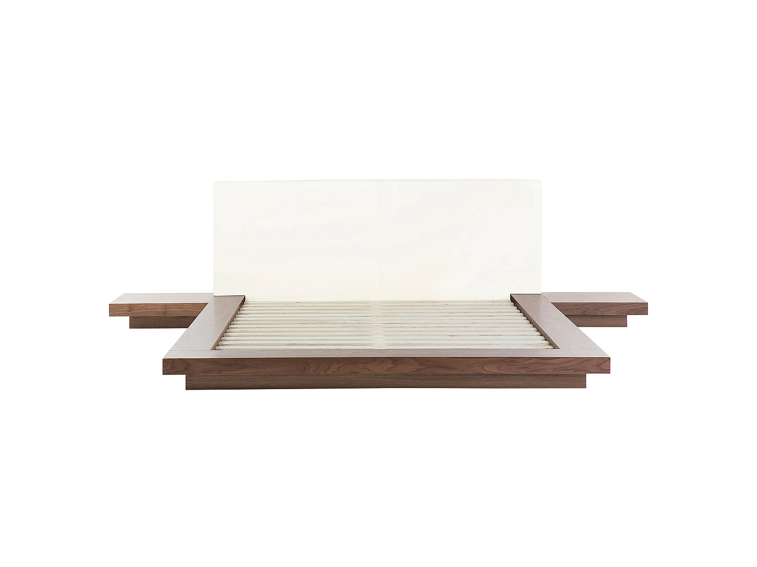 Lit avec LED ZEN 160 x 200 cm Frêne marron