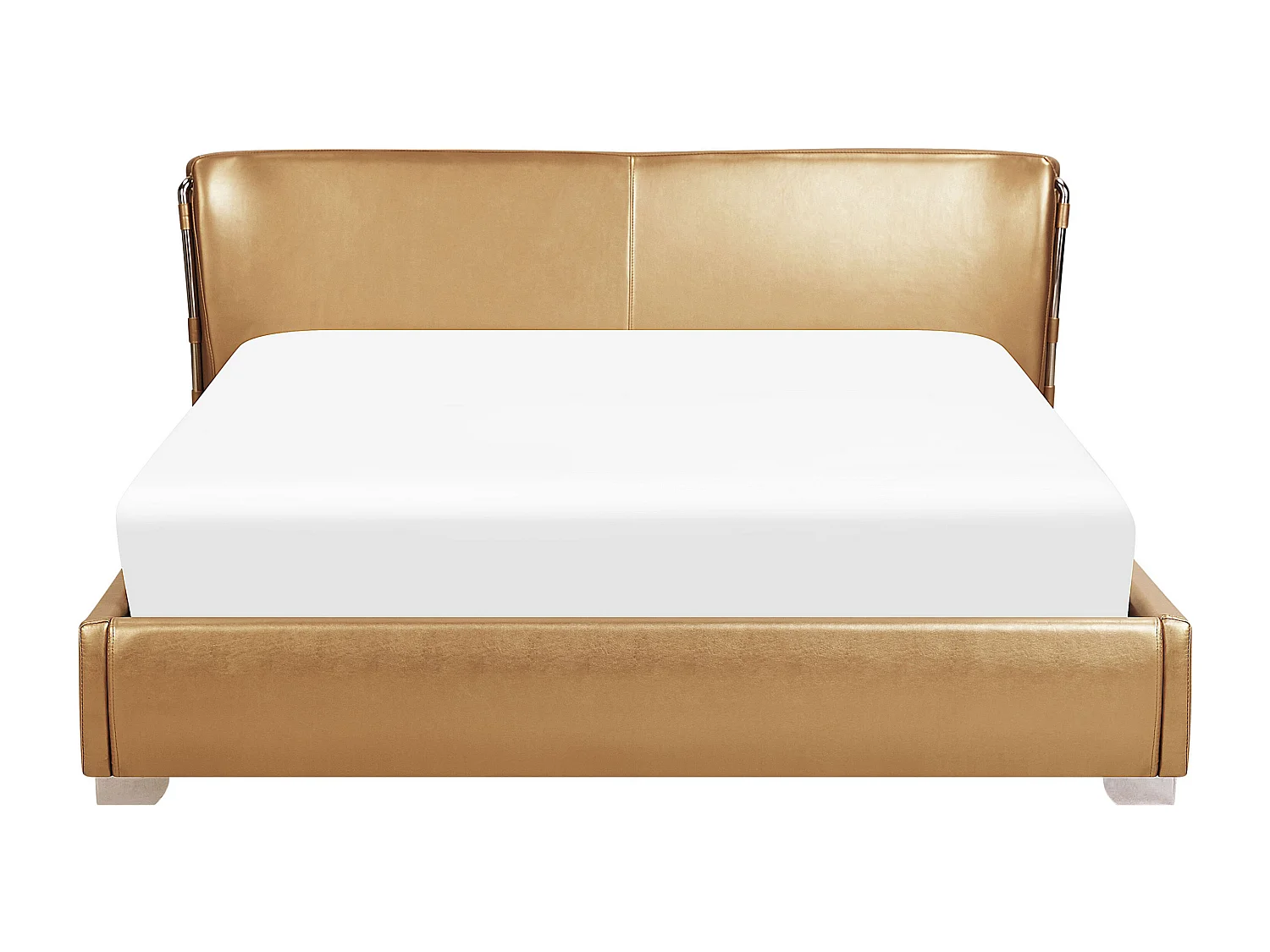 Lit avec LED Cuir PARIS 180 x 200 cm LED Doré