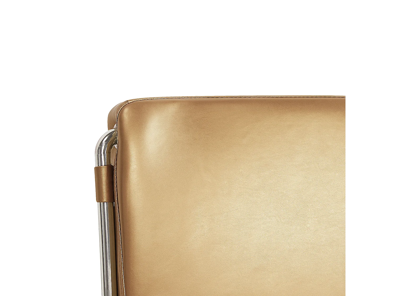 Lit avec LED Cuir PARIS 160 x 200 cm LED Doré