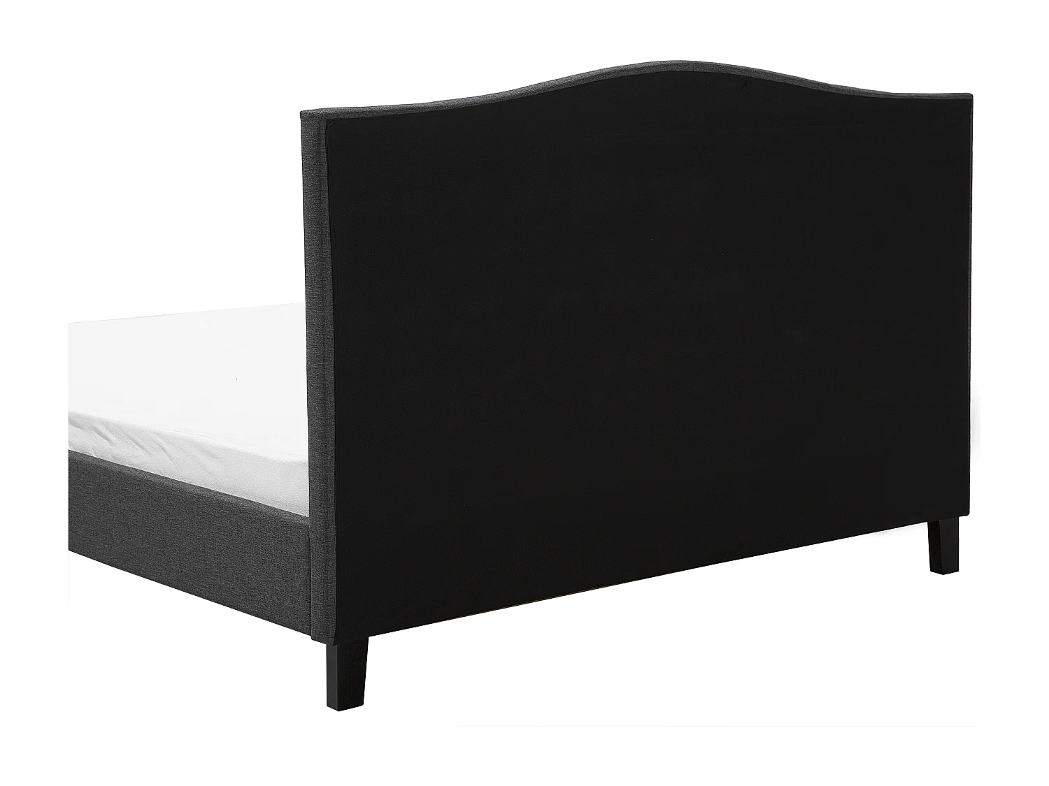 Letto Tessuto MONTPELLIER 180 x 200 cm LED Bianco