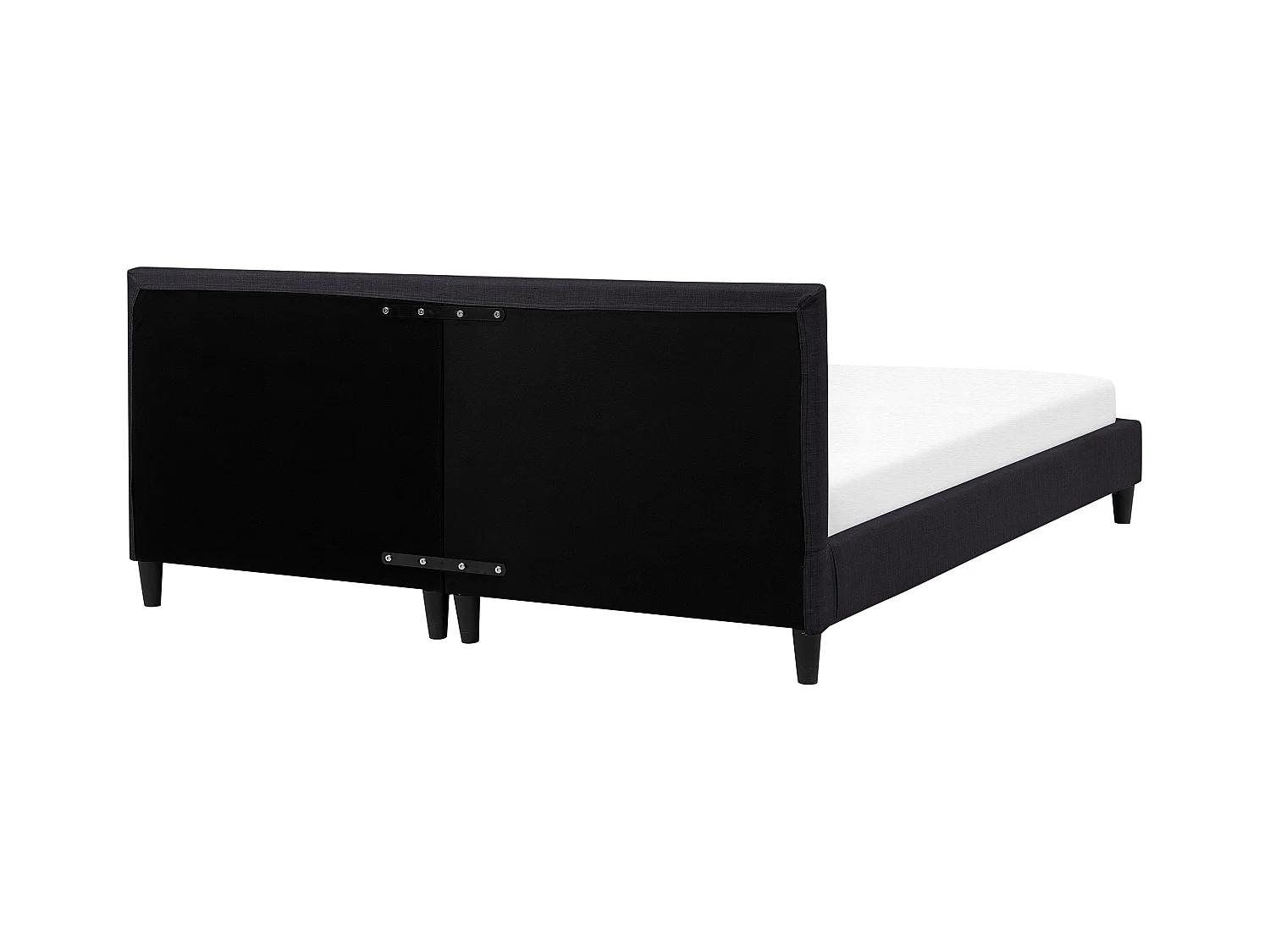 Letto con LED Tessuto FITOU 180 x 200 cm Nero