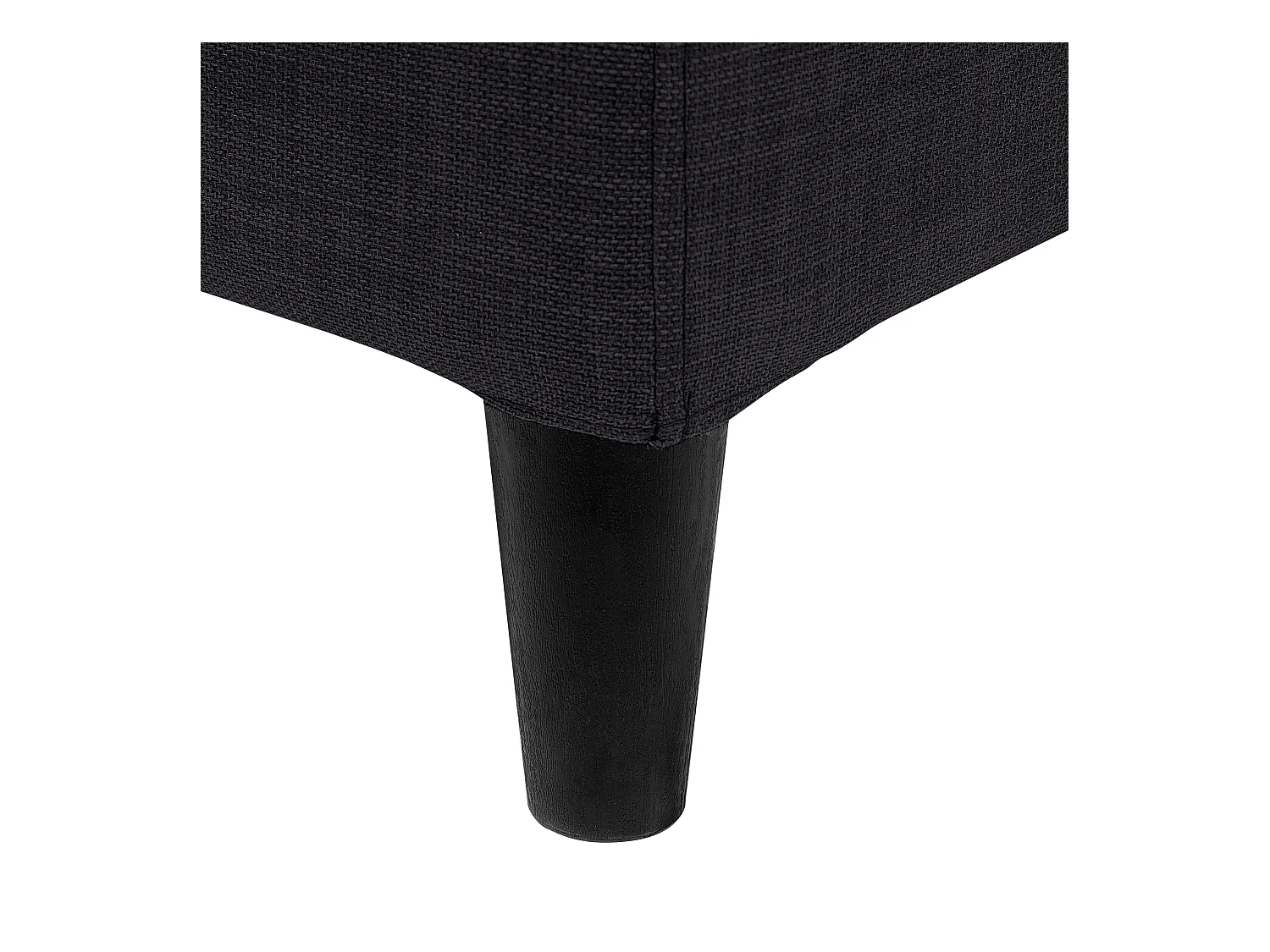 Letto con LED Tessuto FITOU 180 x 200 cm Nero