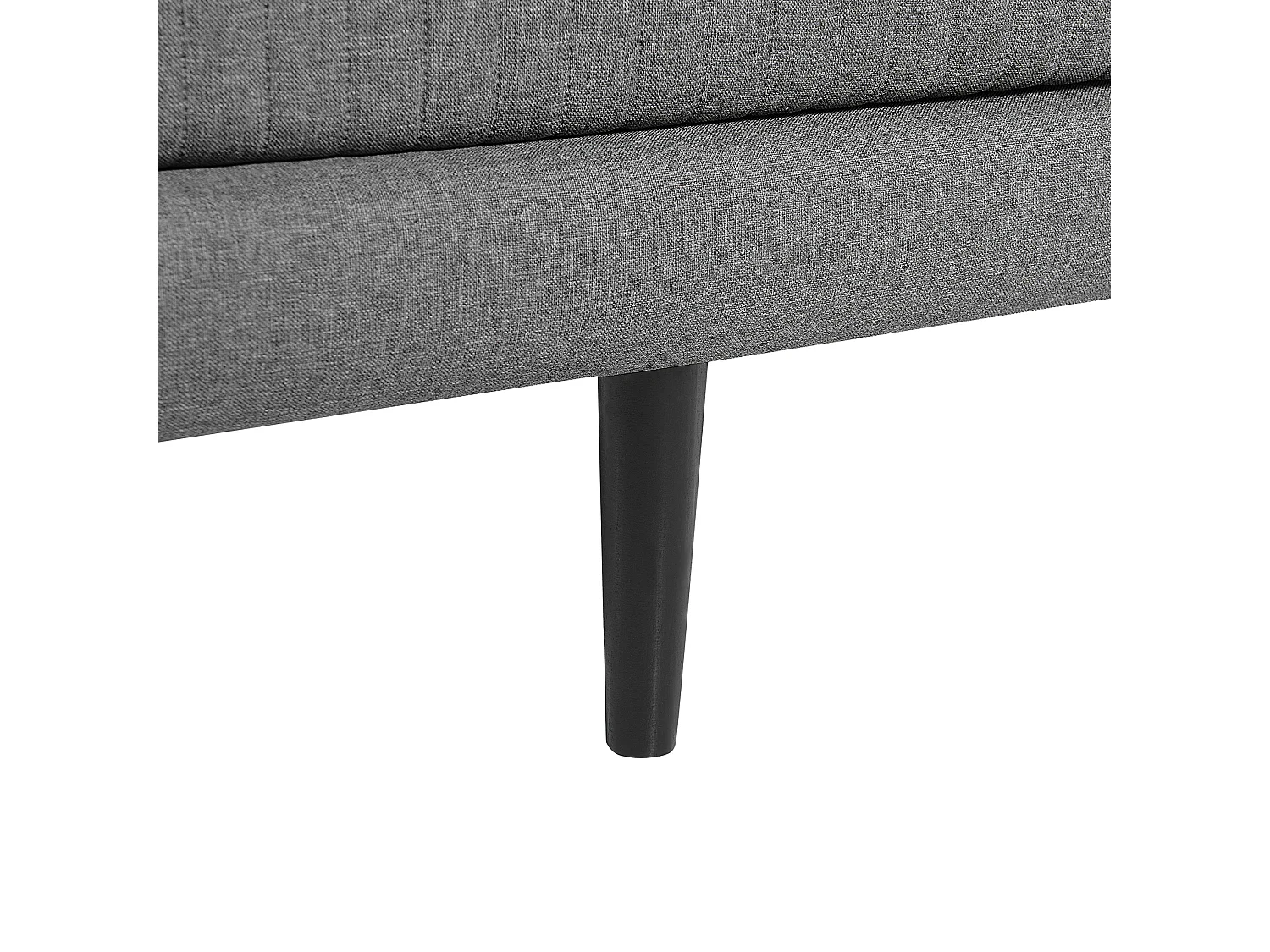 Lit boxspring en tissu gris clair 160 x 200 cm MADAME