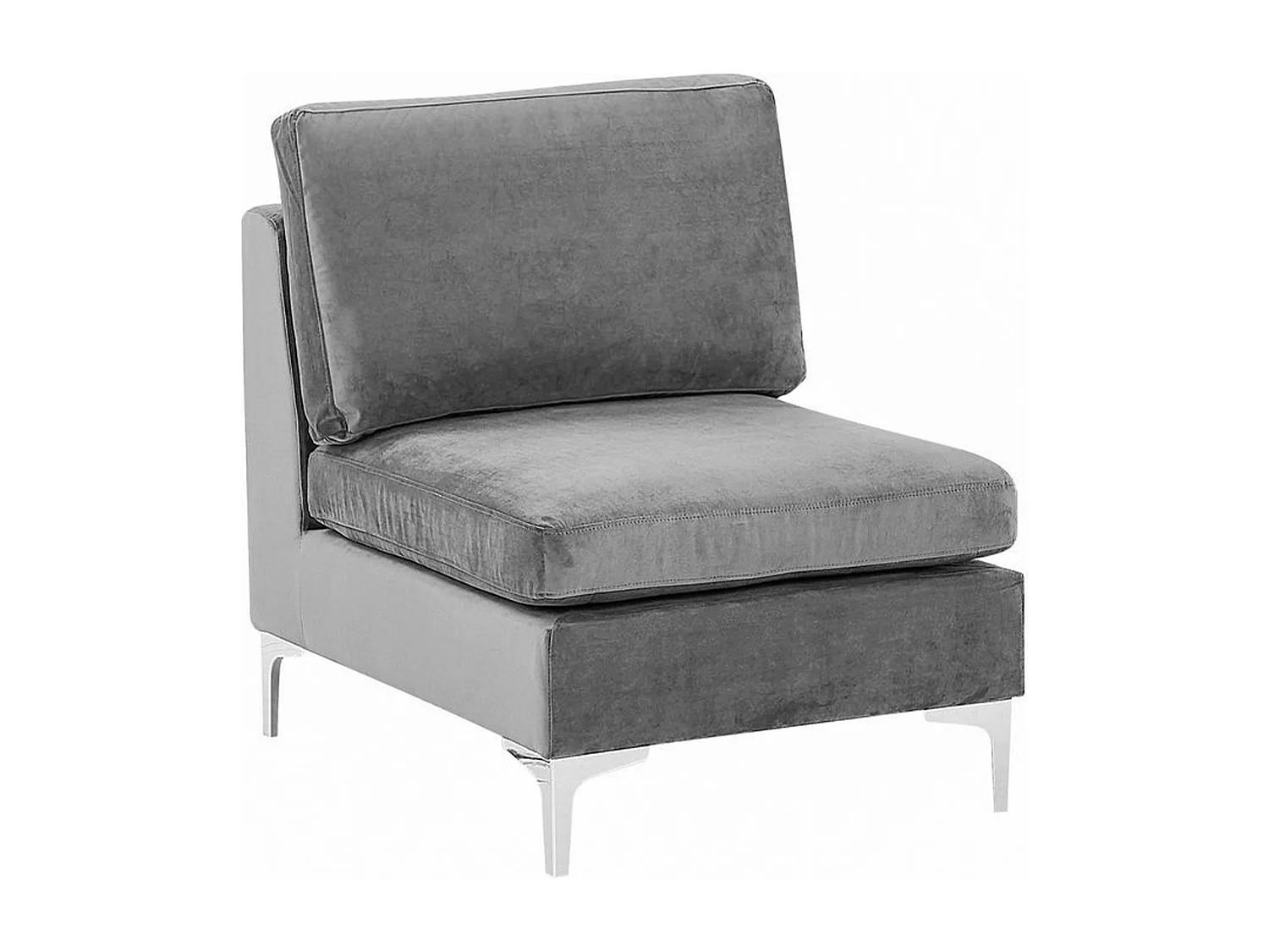 Canapé modulable en forme de U 6 places EVJA Velours Gris