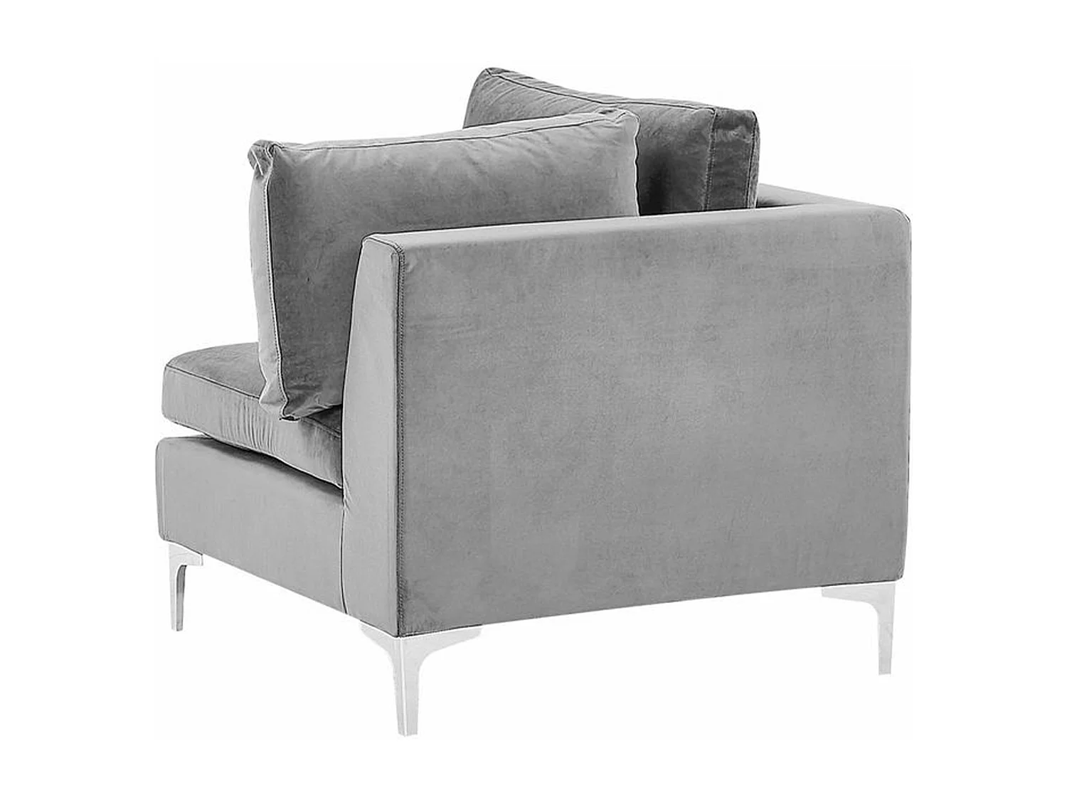 Canapé modulable en forme de U 6 places EVJA Velours Gris