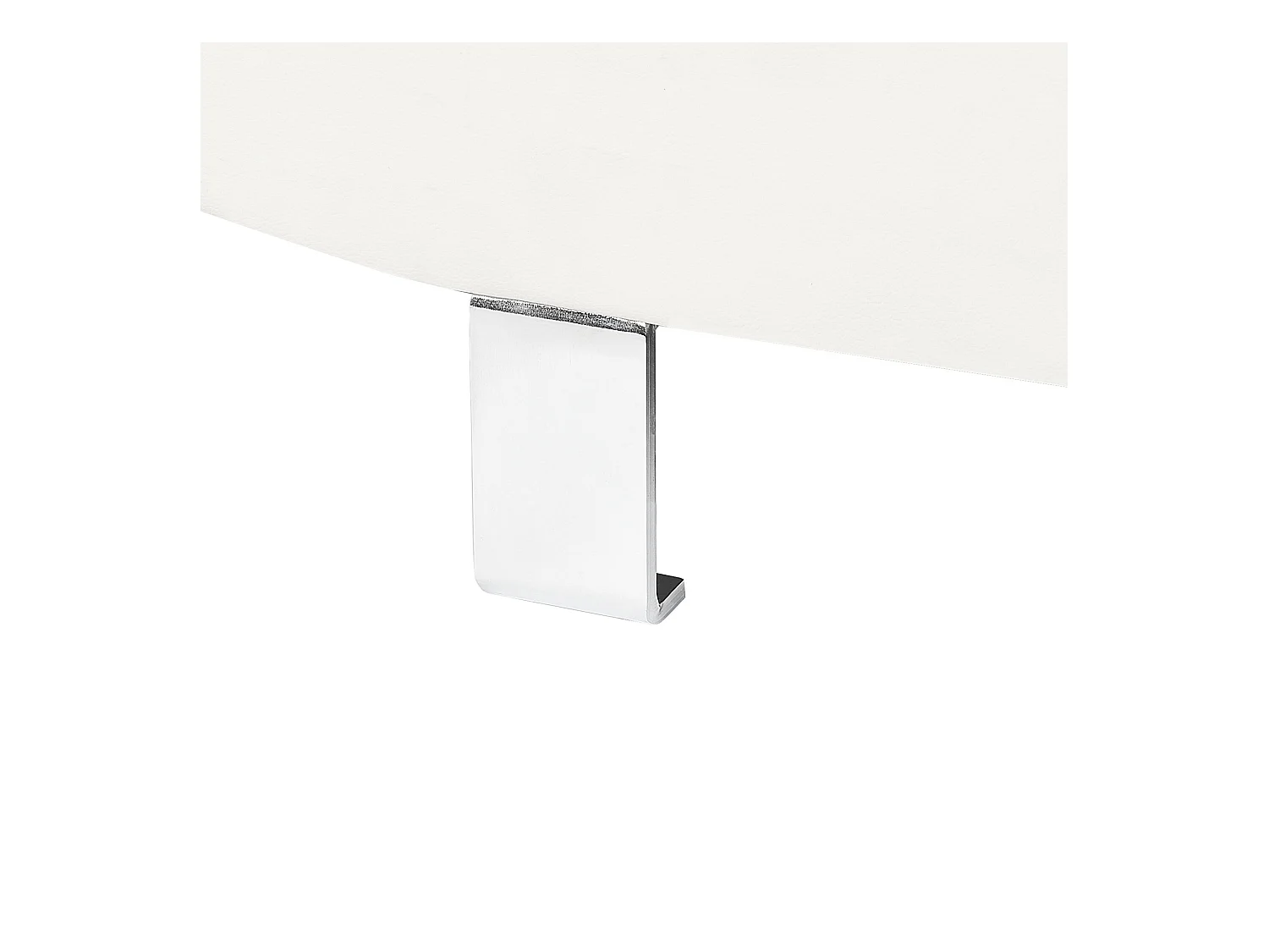 Hoekbank NORREA Kunstleer Wit 5-zitter Linkerzijde