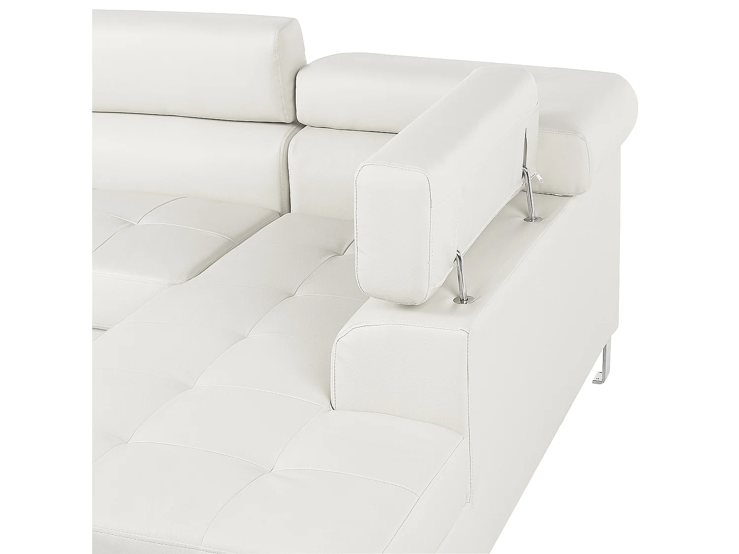 Canapé d'Angle - Norrea - Cuir PU, Blanc