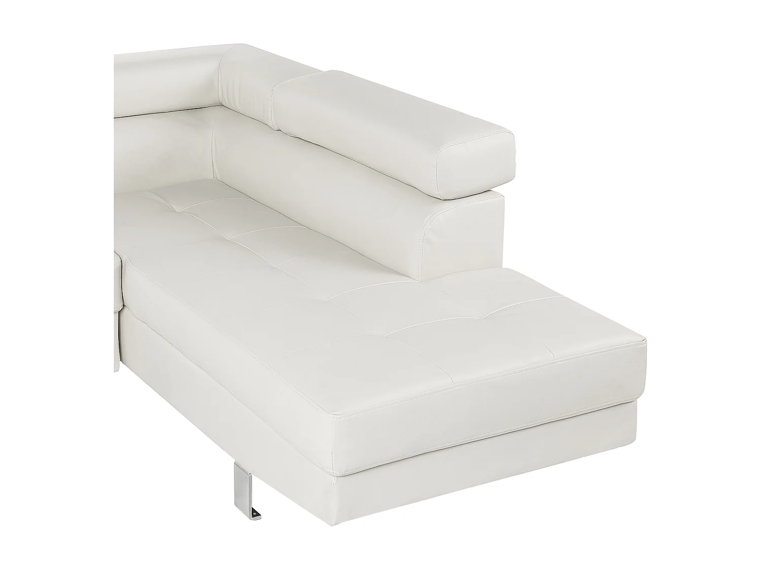 Canapé d'Angle - Norrea - Cuir PU, Blanc