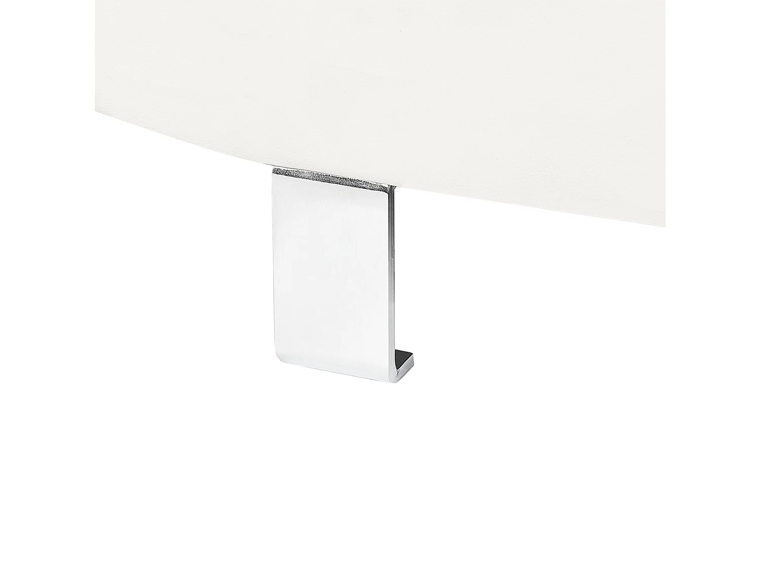Ecksofa NORREA Kunstleder Weiss 5-Sitzer linksseitig