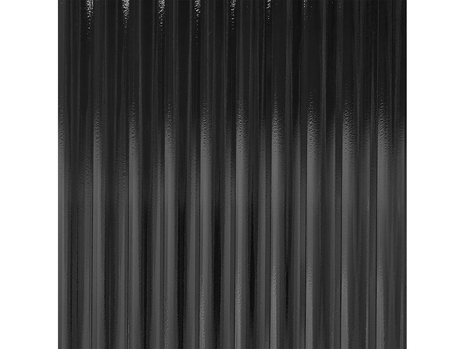 Armário com vitrine DEVON Metal 115 cm Preto