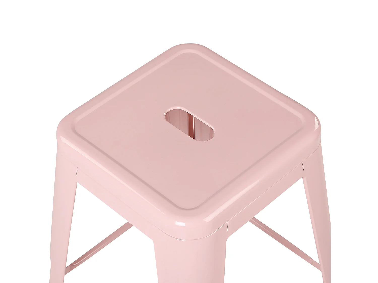 Lot de 2 tabourets de bar CABRILLO Métal Rose