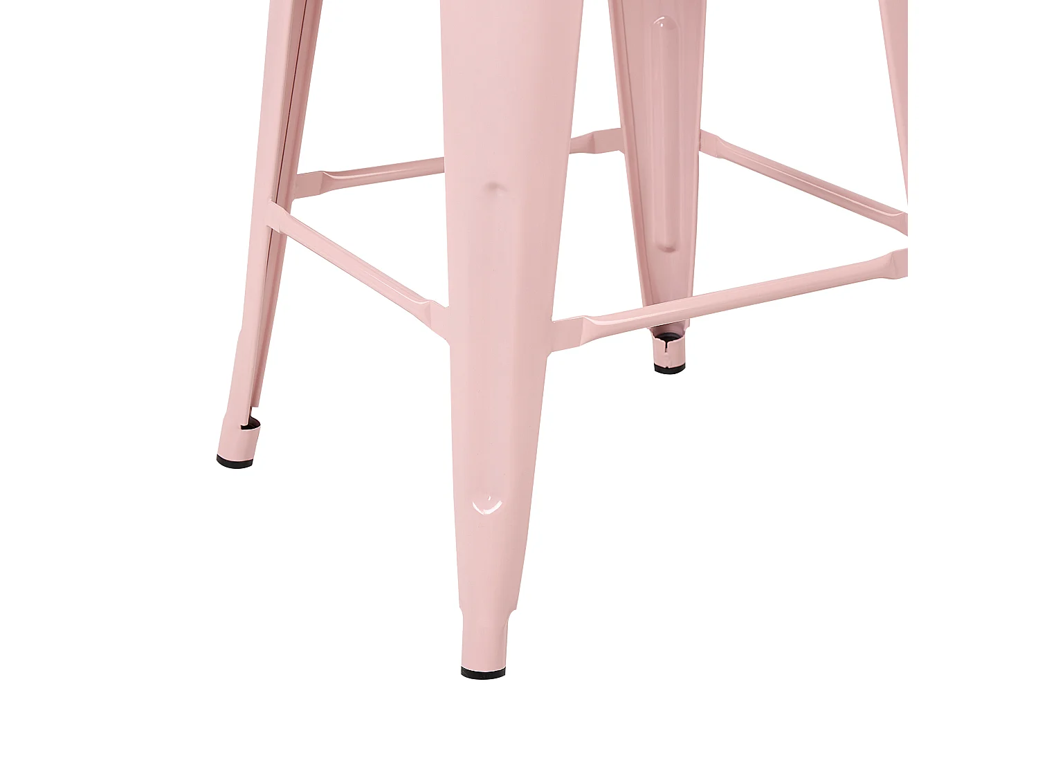 Lot de 2 tabourets de bar CABRILLO Métal Rose