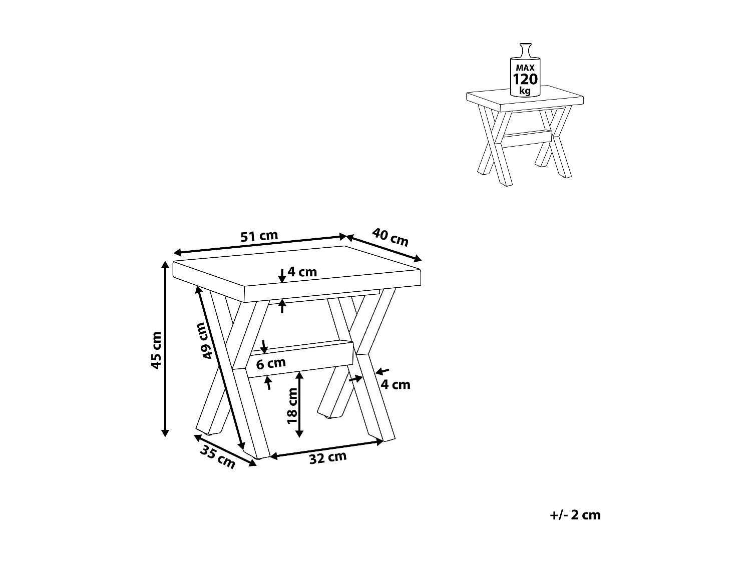 Sgabello da giardino OLBIA Cemento Bianco