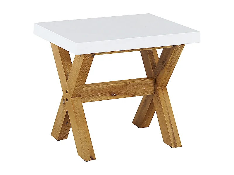 Tabouret de jardin OLBIA Béton Blanc