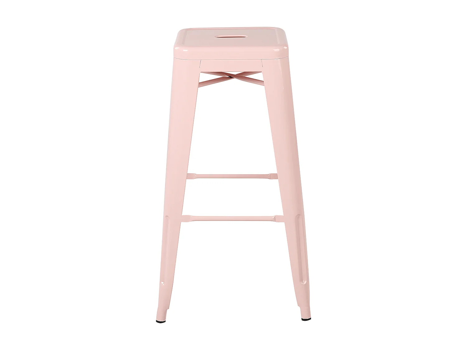 Lot de 2 tabourets de bar CABRILLO Métal Rose