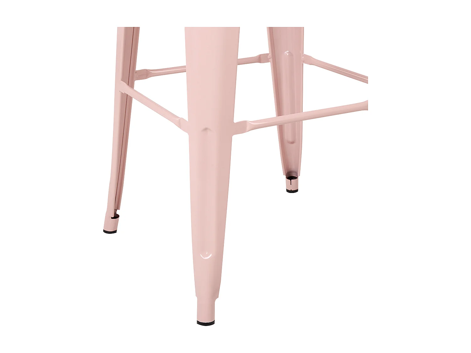 Lot de 2 tabourets de bar CABRILLO Métal Rose