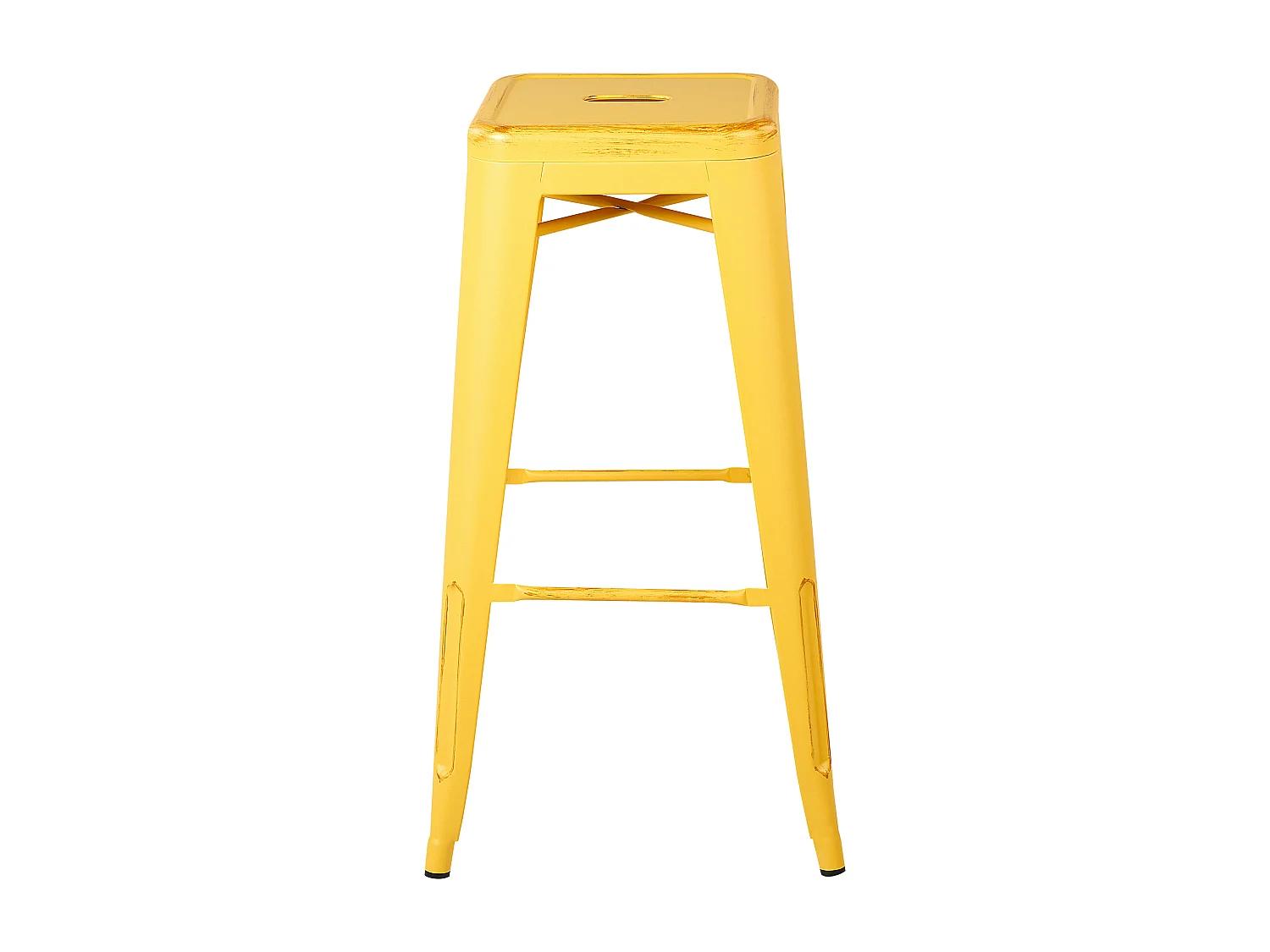 Lot de 2 tabourets de bar CABRILLO Métal Jaune