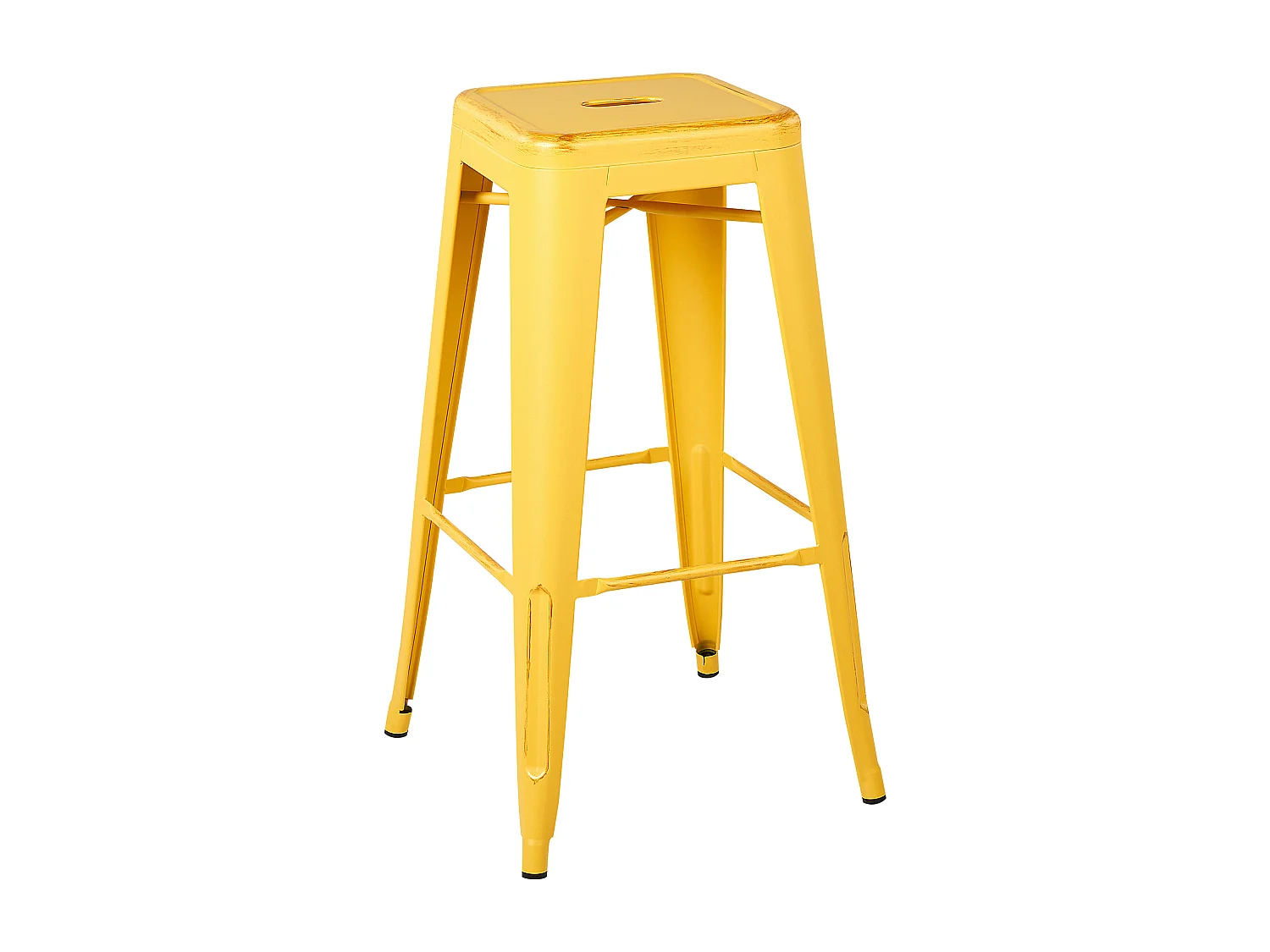 Lot de 2 tabourets de bar CABRILLO Métal Jaune