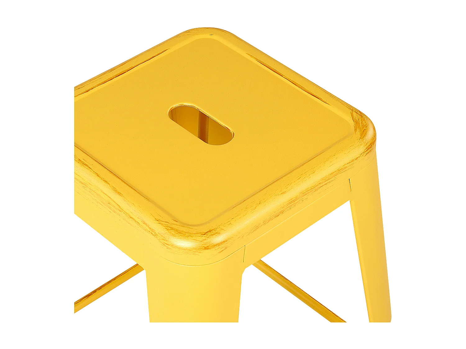 Lot de 2 tabourets de bar CABRILLO Métal Jaune