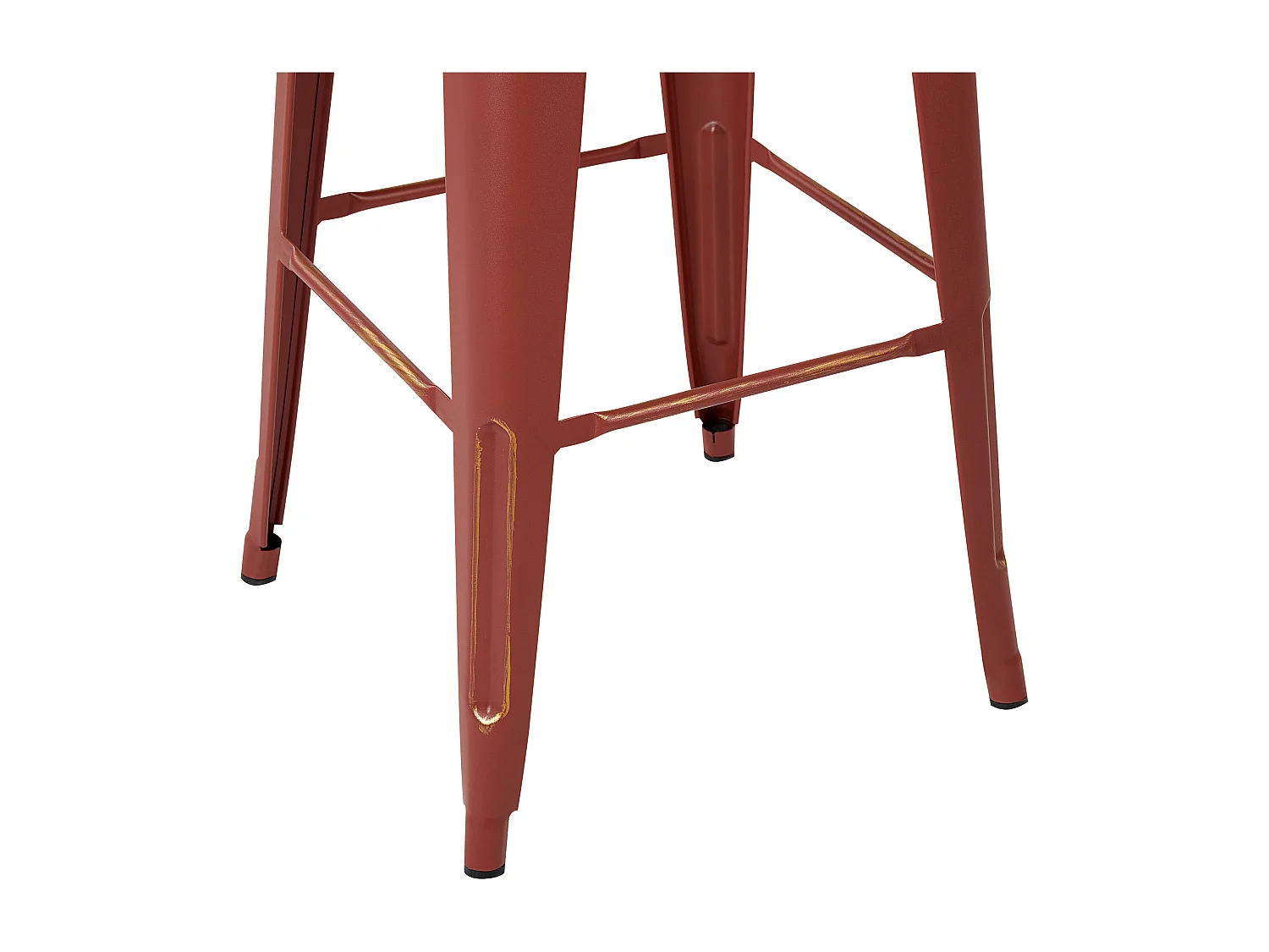 Set van 2 barkrukken CABRILLO Metaal Rood