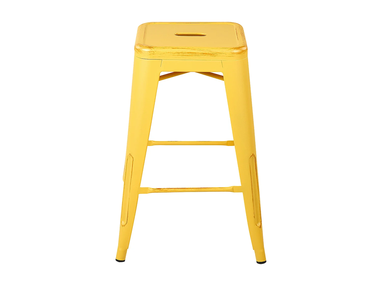 Tabouret de bar Set de 2 Métal Jaune CABRILLO