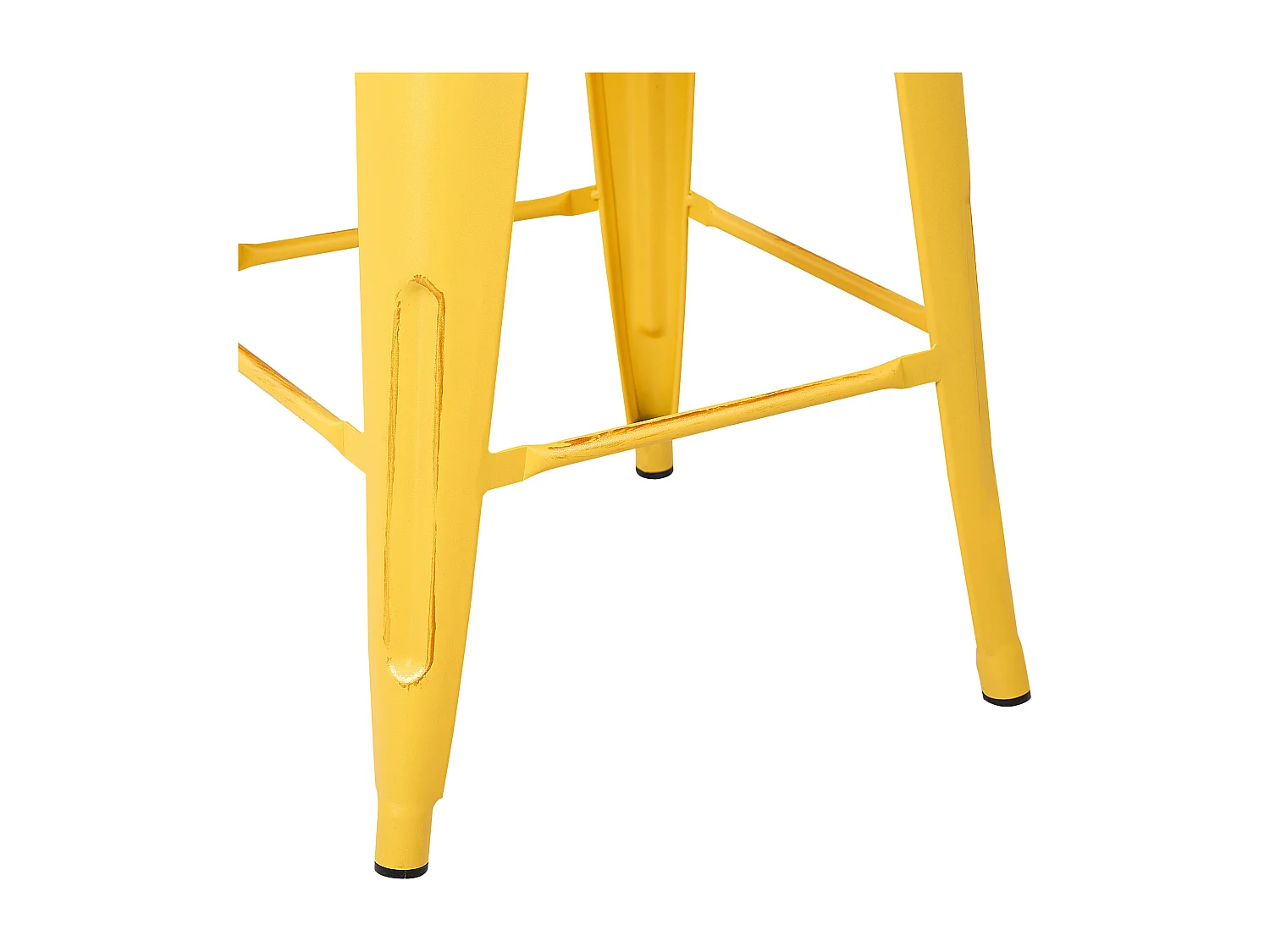 Tabouret de bar Set de 2 Métal Jaune CABRILLO