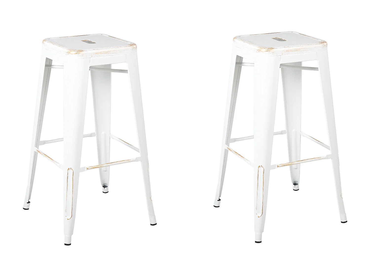 Set van 2 barkrukken CABRILLO Metaal Wit