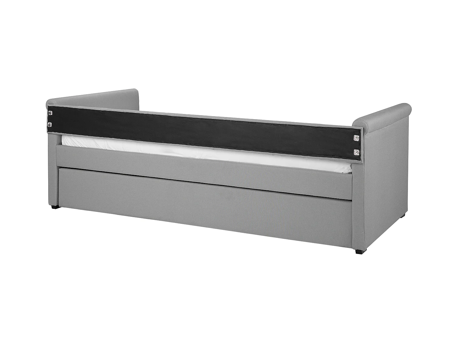 Onderschuifbed Stof LIBOURNE 90 x 200 cm Lichtgrijs