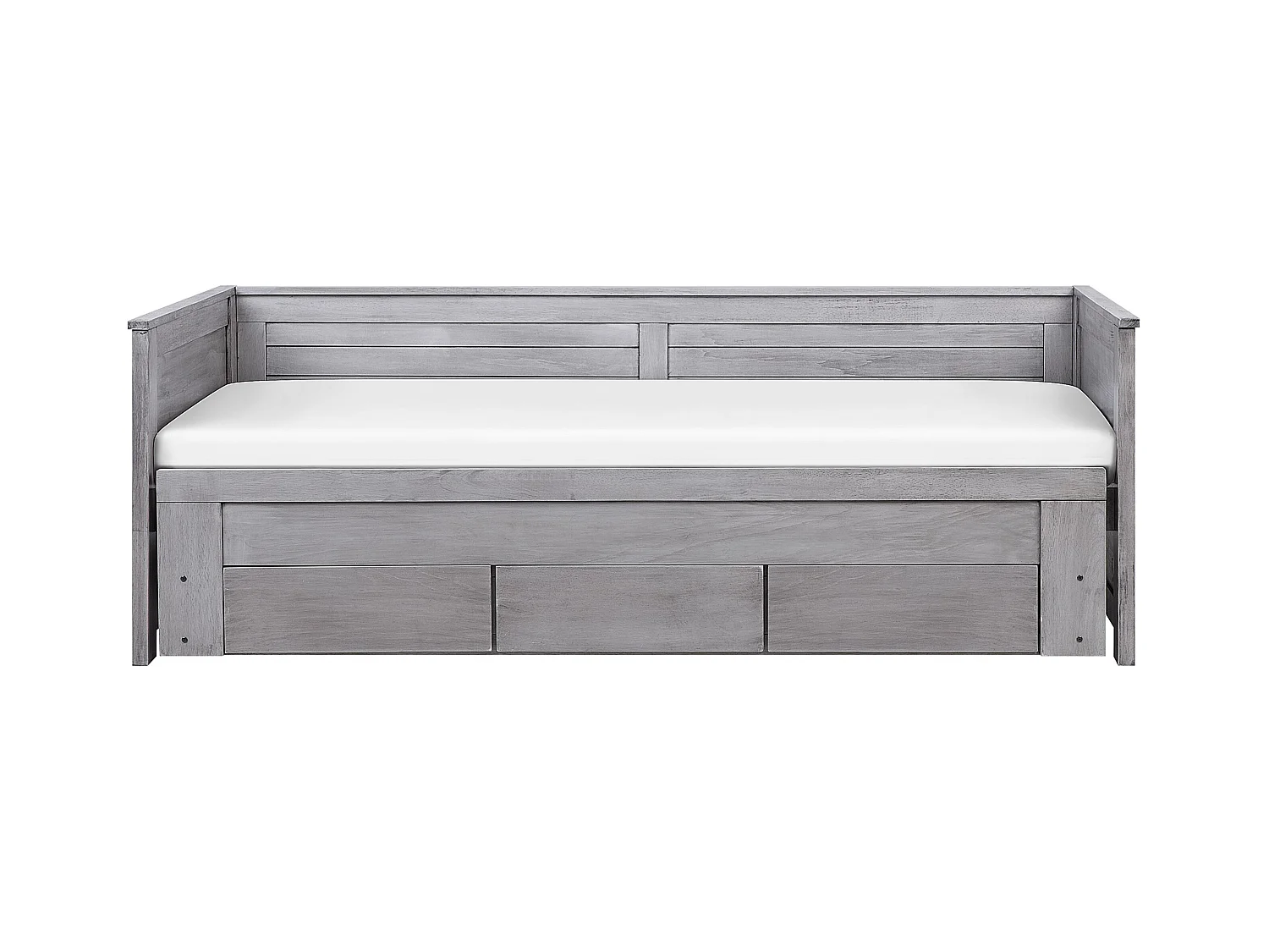 Bed met opbergladen Hout CAHORS 90 x 200 cm Grijs