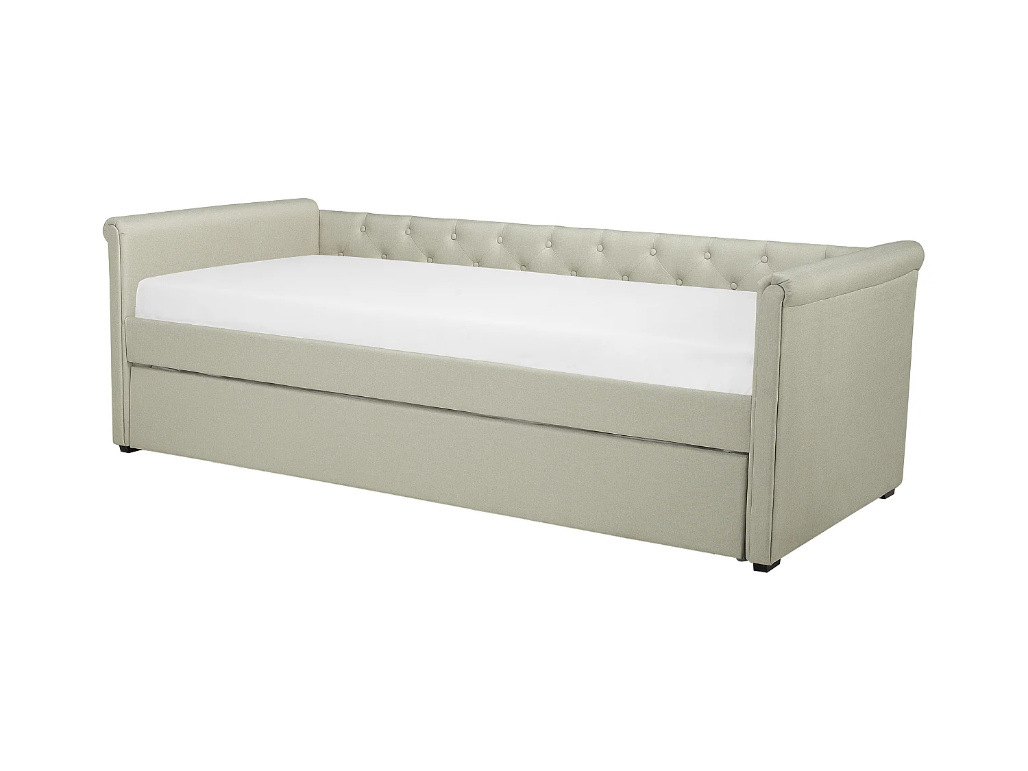 Letto estraibile Tessuto LIBOURNE 90 x 200 cm Beige