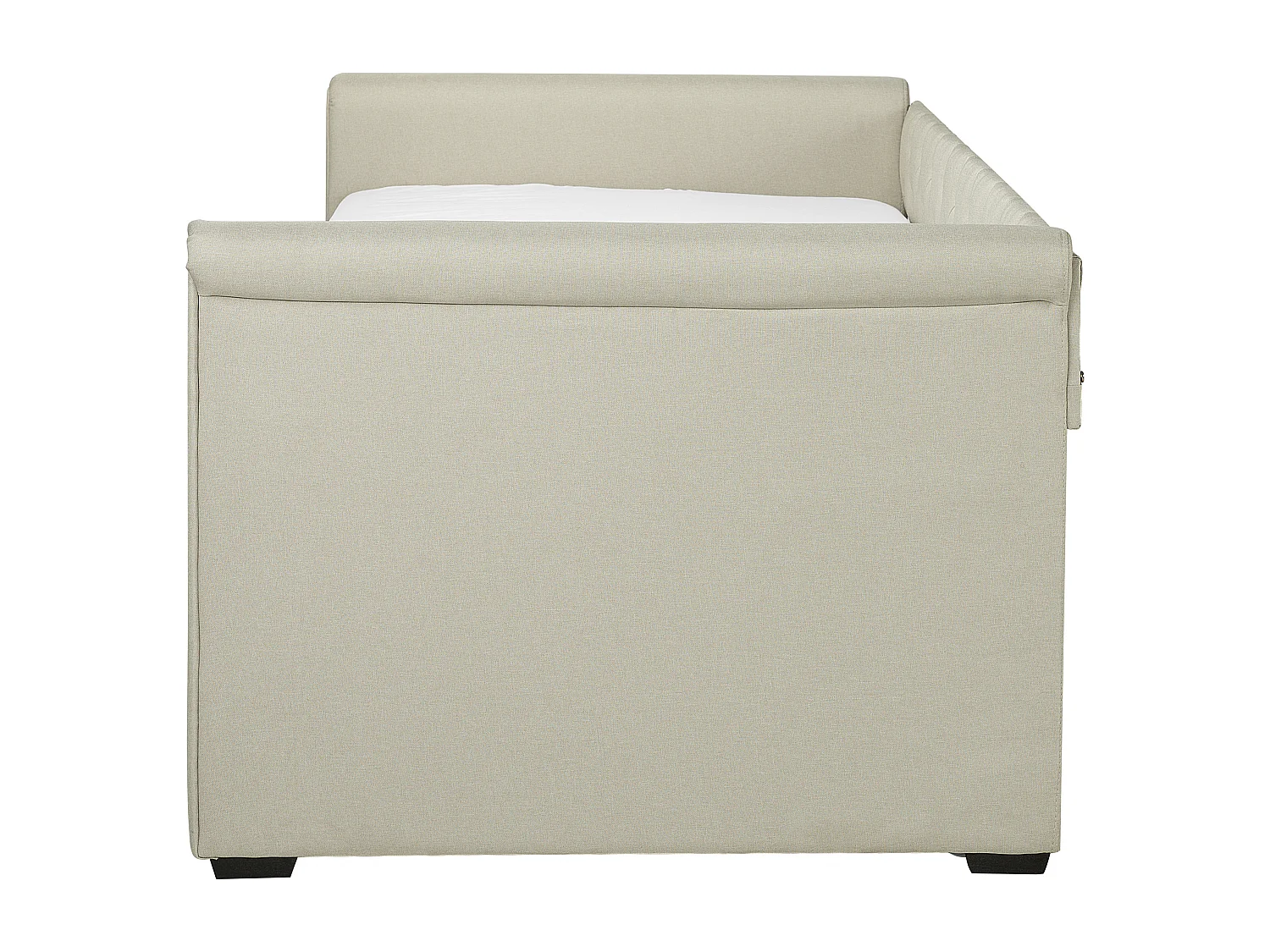 Lit gigogne Tissu LIBOURNE 90 x 200 cm Beige