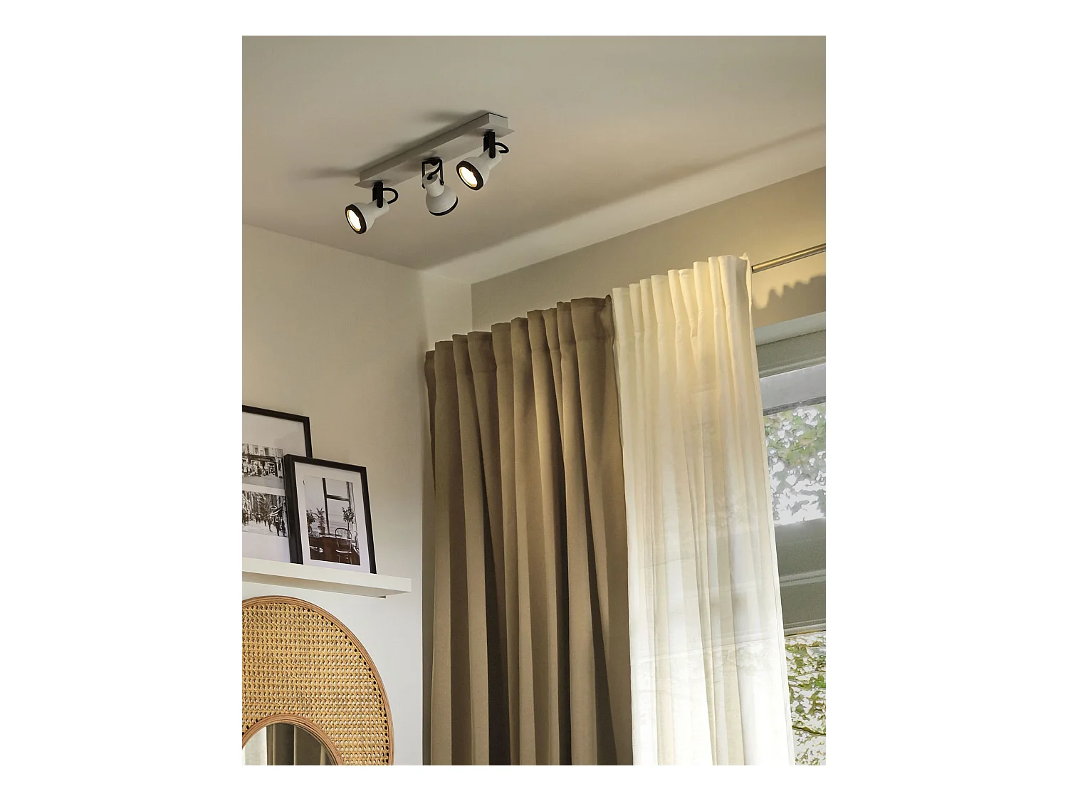 3-lichts spot BARO Verstelbaar Metaal Wit