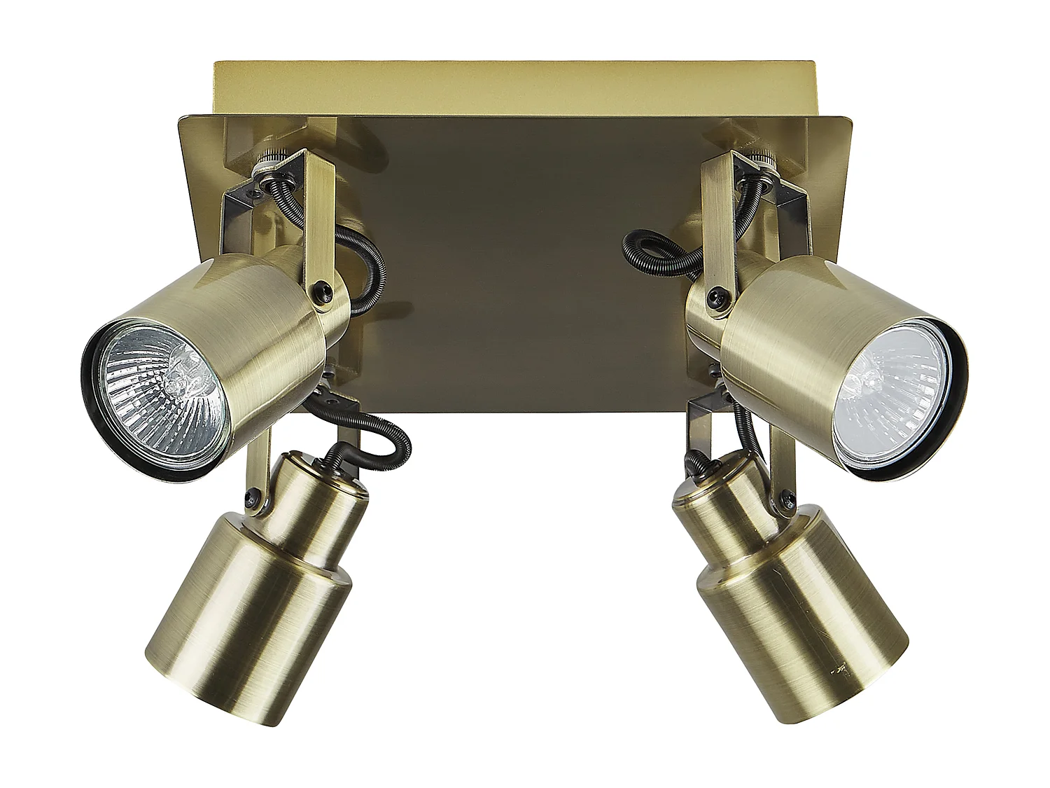 Spot à 4 lumières BONTE Réglable Métal Laiton