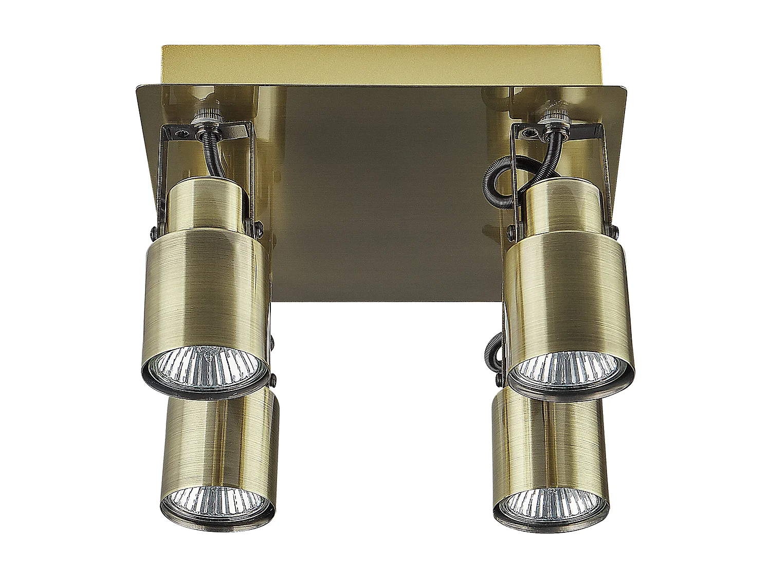 Strahler 4-flammig BONTE verstellbar Metall Messing