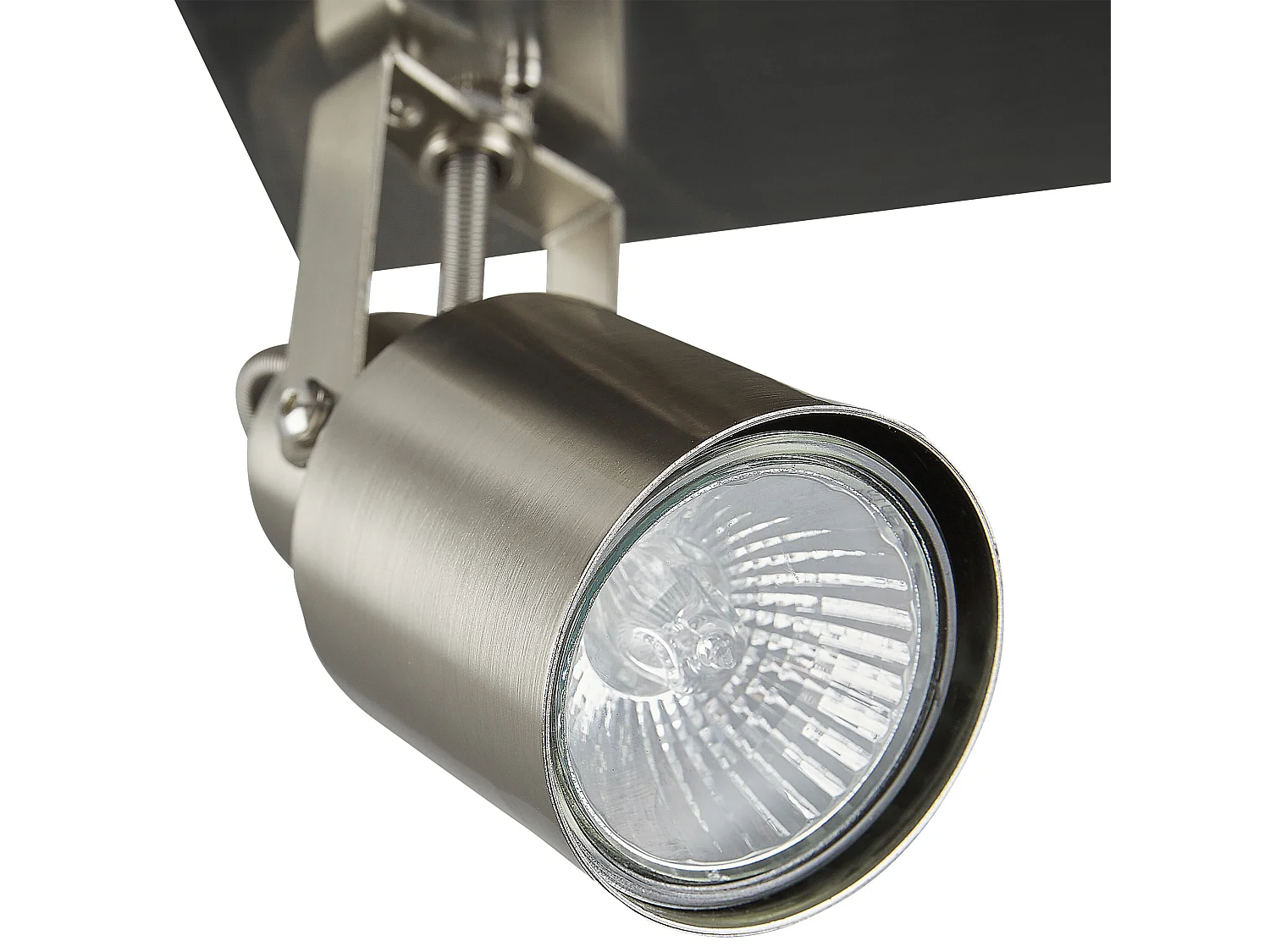 Deckenleuchte silber 4-flammig aus Metall Zylinderform Bonte