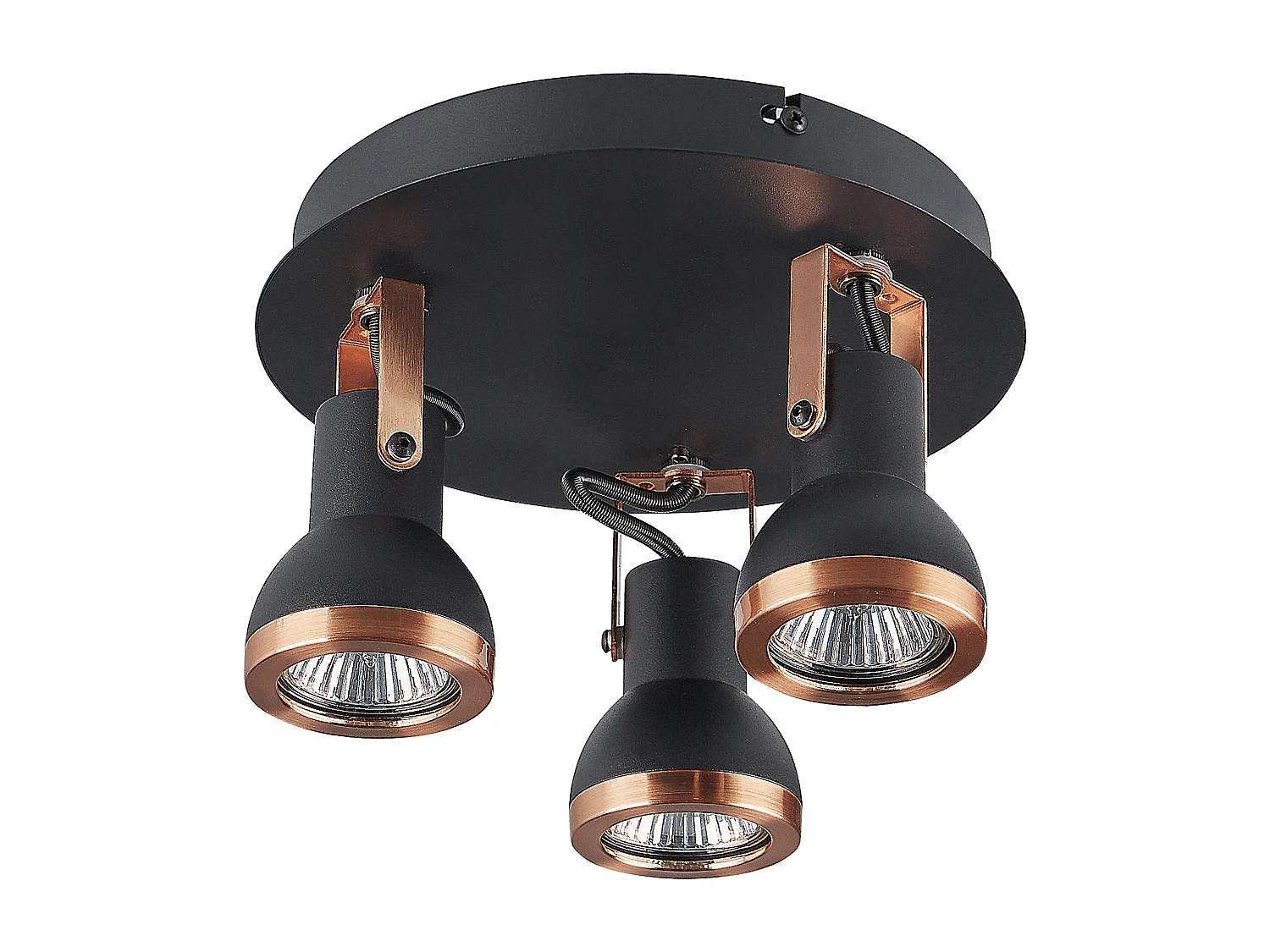 Spot à 3 lumières BARO Réglable Métal Noir