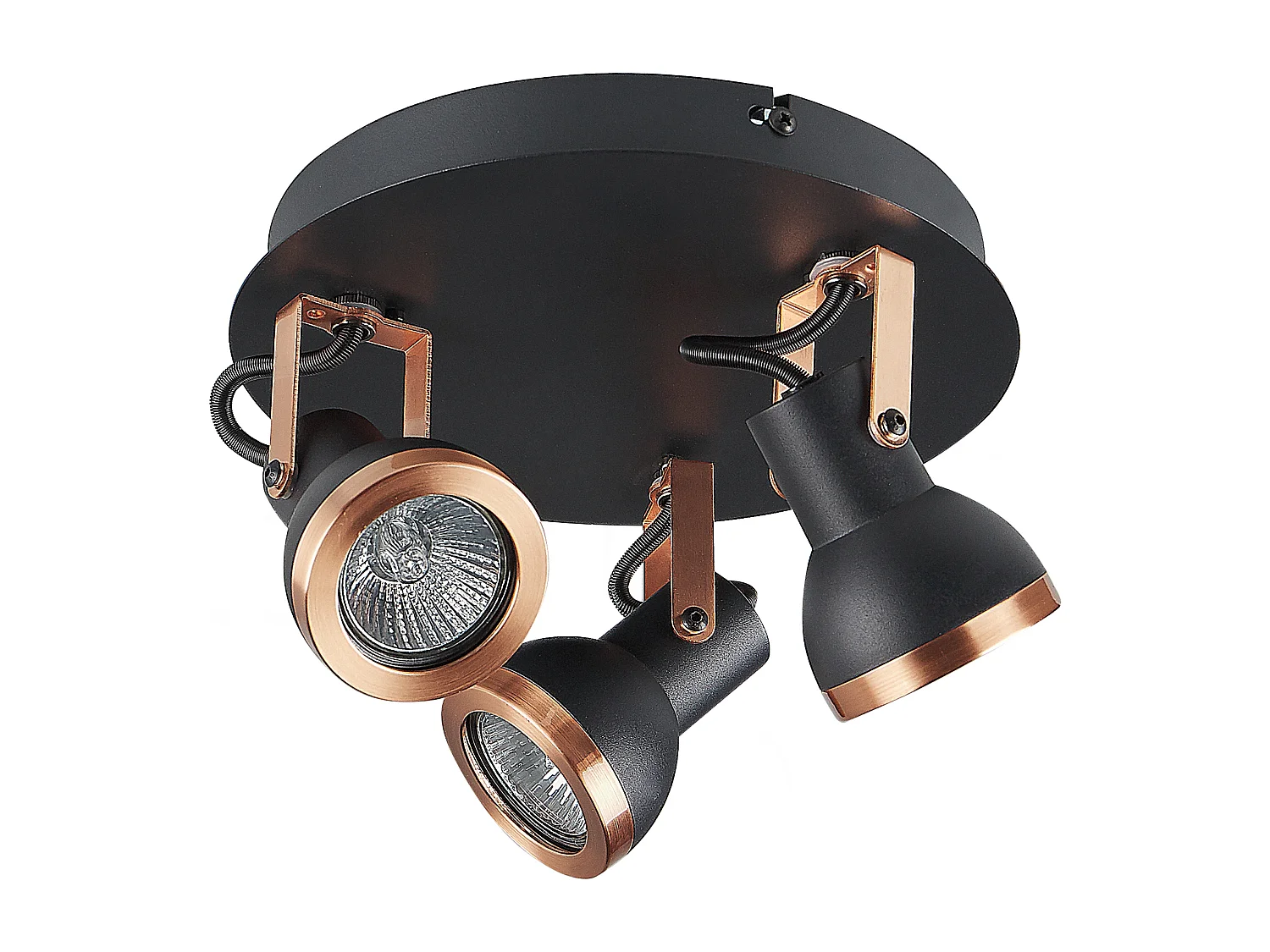 Spot à 3 lumières BARO Réglable Métal Noir