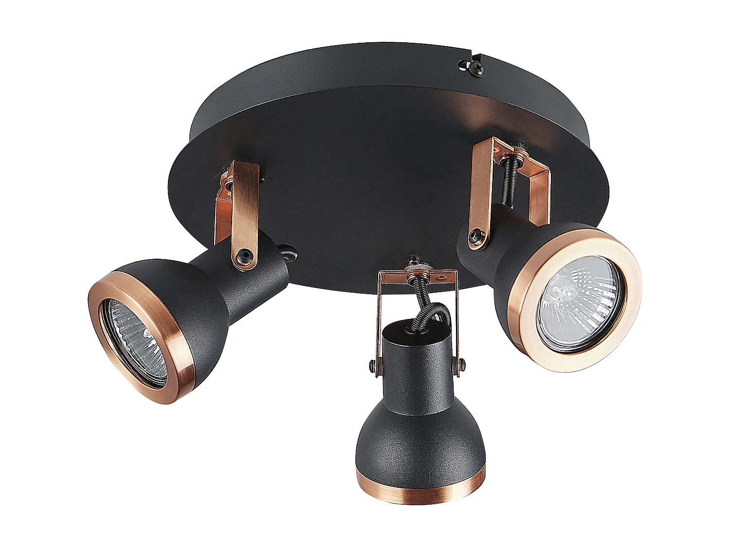 Spot à 3 lumières BARO Réglable Métal Noir