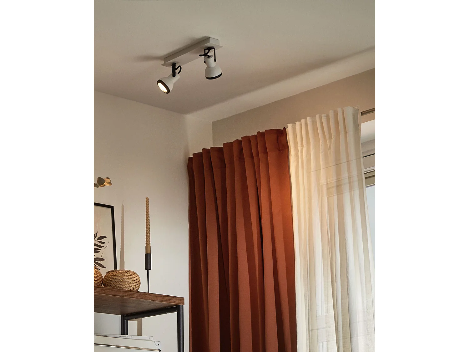 2-lichts spot BARO Verstelbaar Metaal Wit