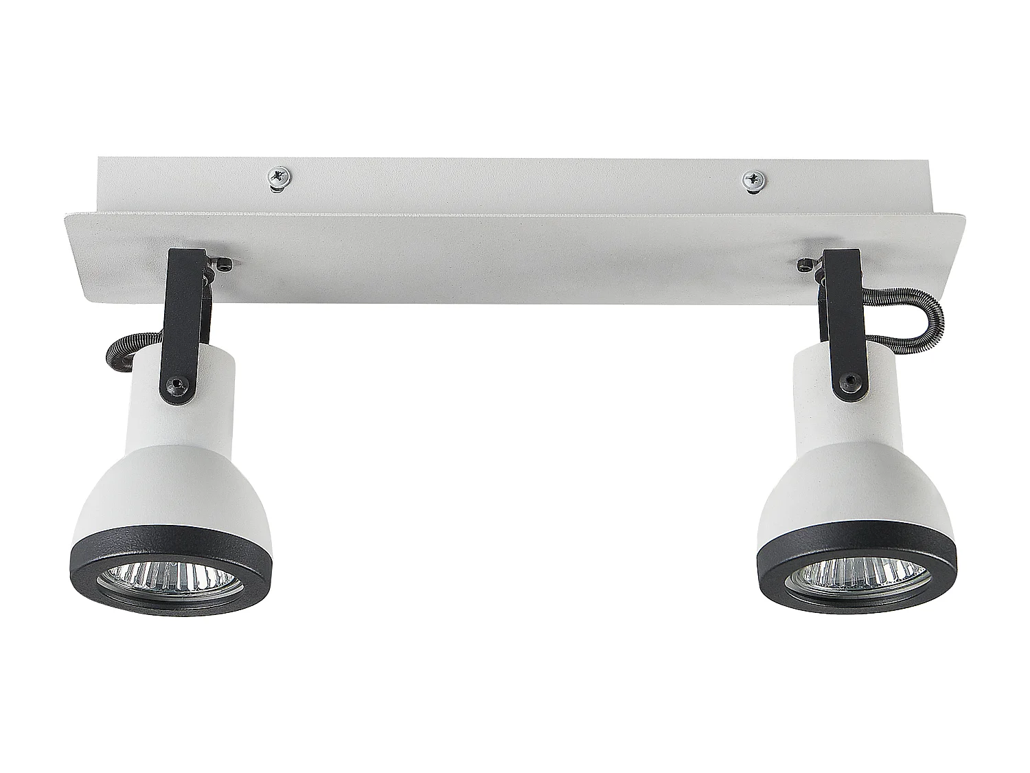 Candeeiro com 2 focos BARO Ajustável Metal Branco