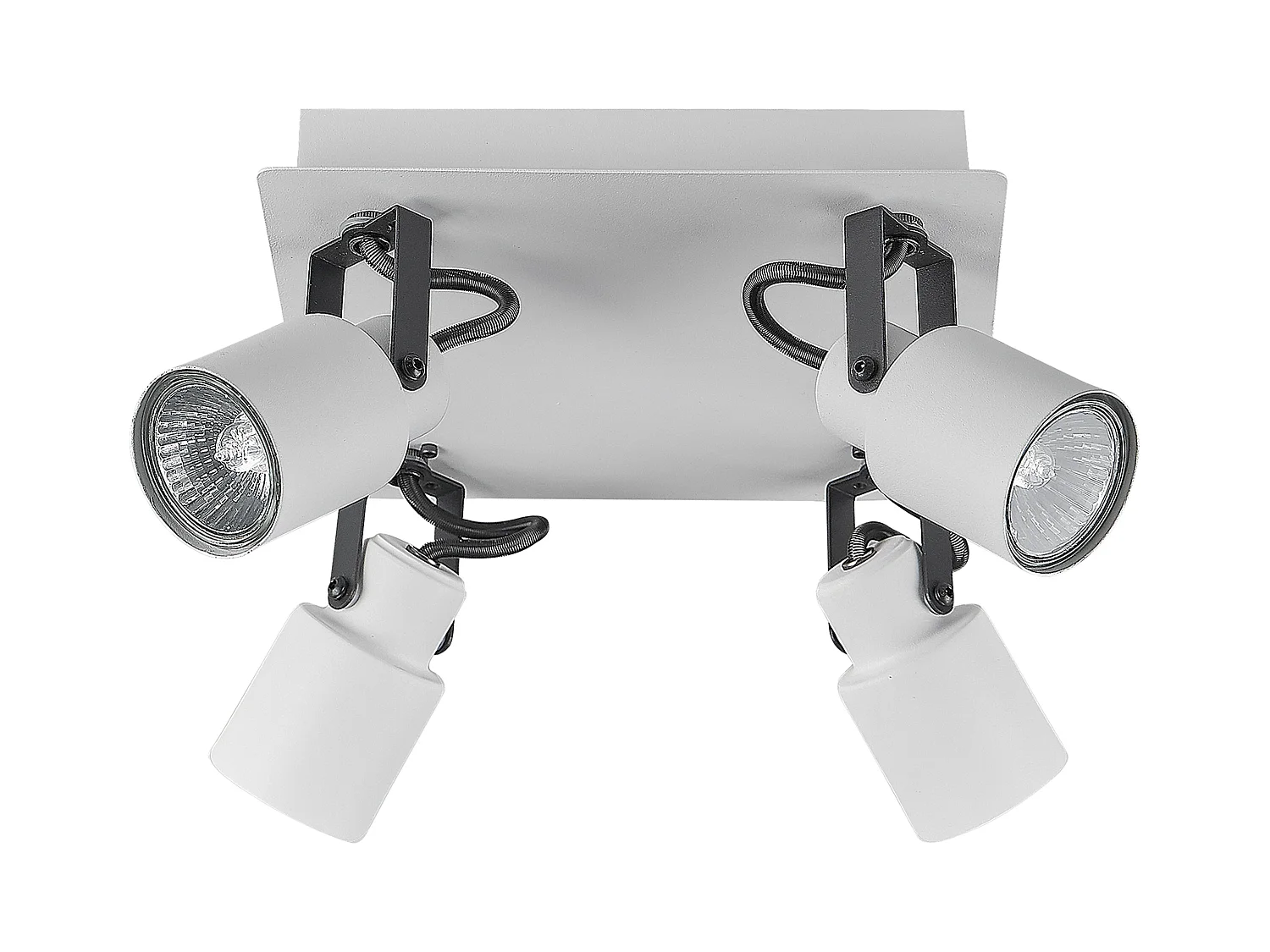 Spot à 4 lumières BONTE Réglable Métal Blanc