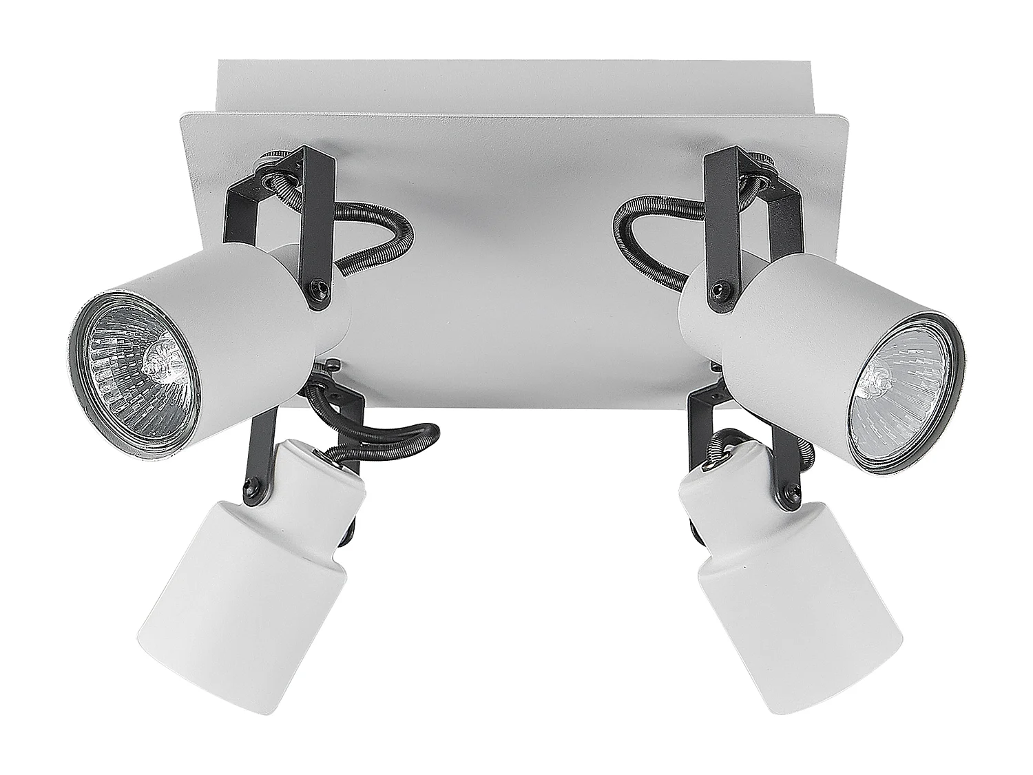 Spot à 4 lumières BONTE Réglable Métal Blanc