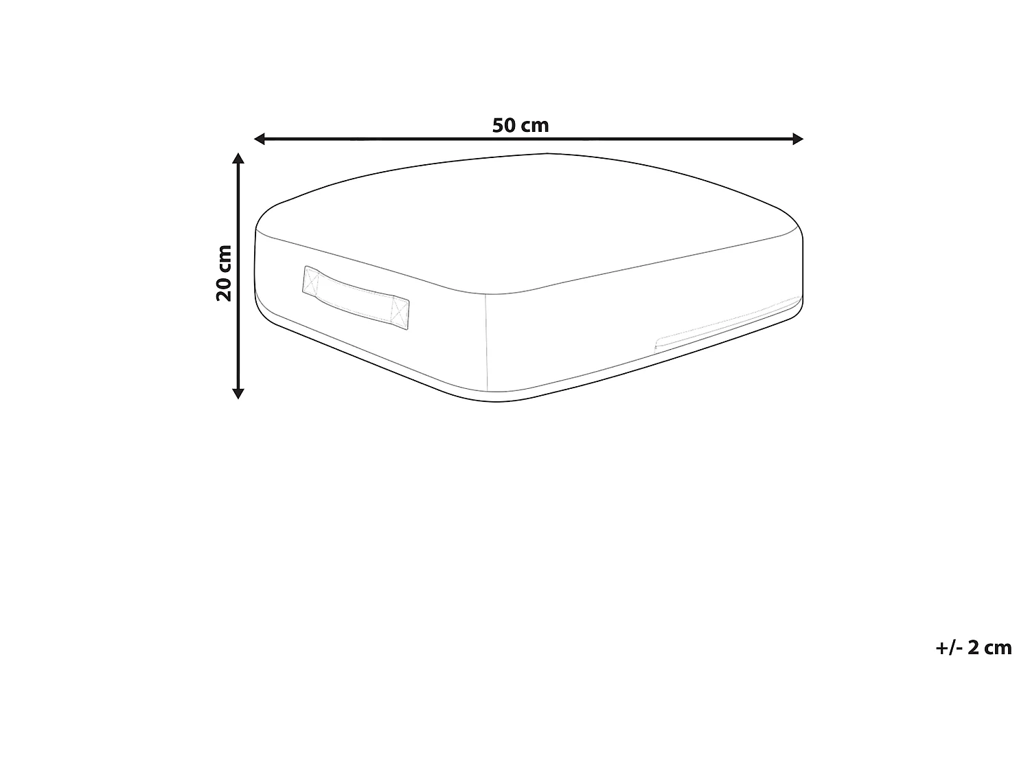 Pouf SETTAT Coton Noir