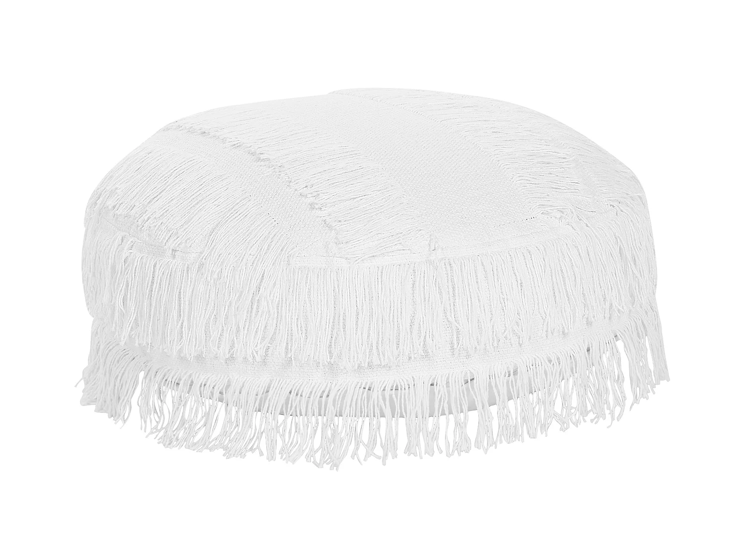 Puf OULAD Bawełna Biały 50 cm 50 cm 20 cm