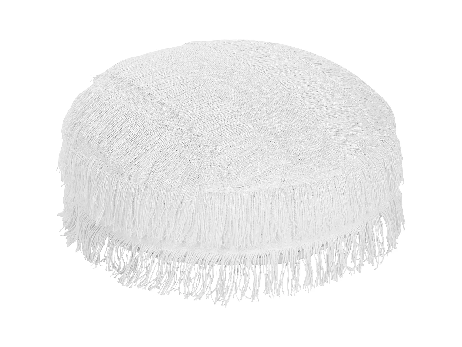 Puf OULAD Bawełna Biały 50 cm 50 cm 20 cm