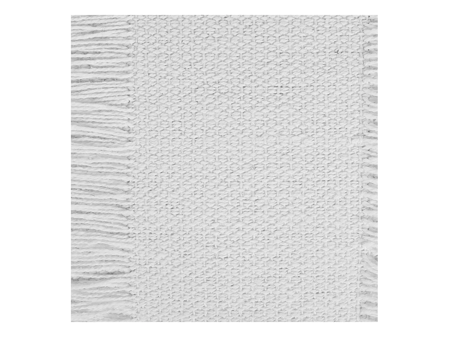 Puf OULAD Bawełna Biały 50 cm 50 cm 20 cm