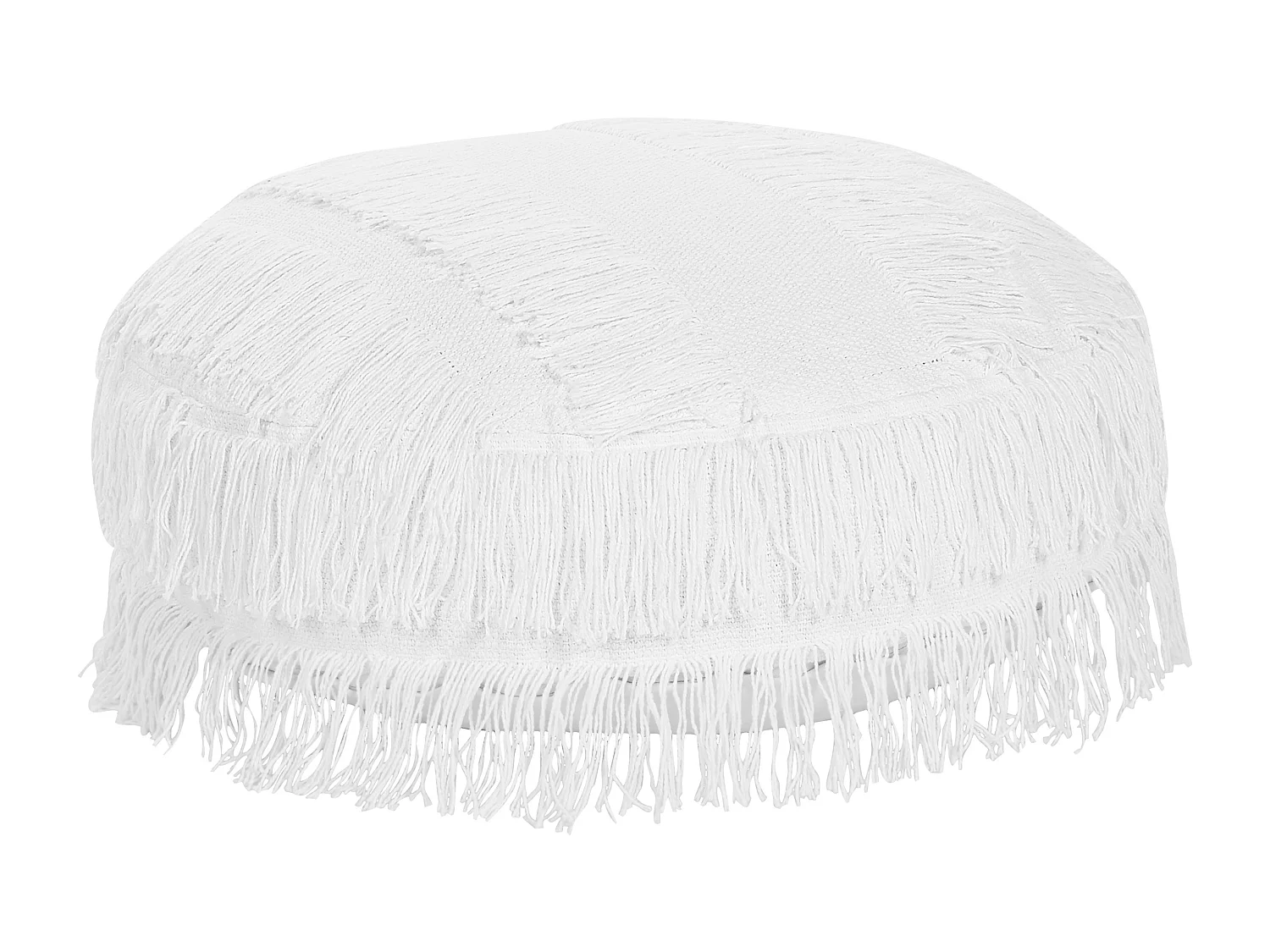 Pouf OULAD Coton Blanc