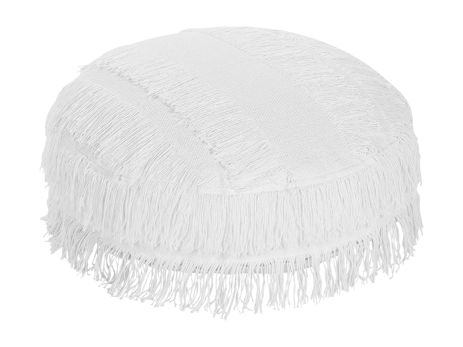 Pouf OULAD Coton Blanc